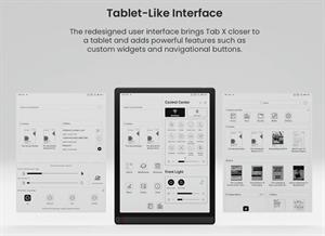 eBookReader Onyx BOOX Tab X 13.3" Android tablet UI interface